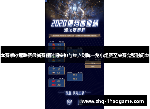 本赛季欧冠联赛最新赛程时间安排与焦点对阵一览小组赛至决赛完整时间表